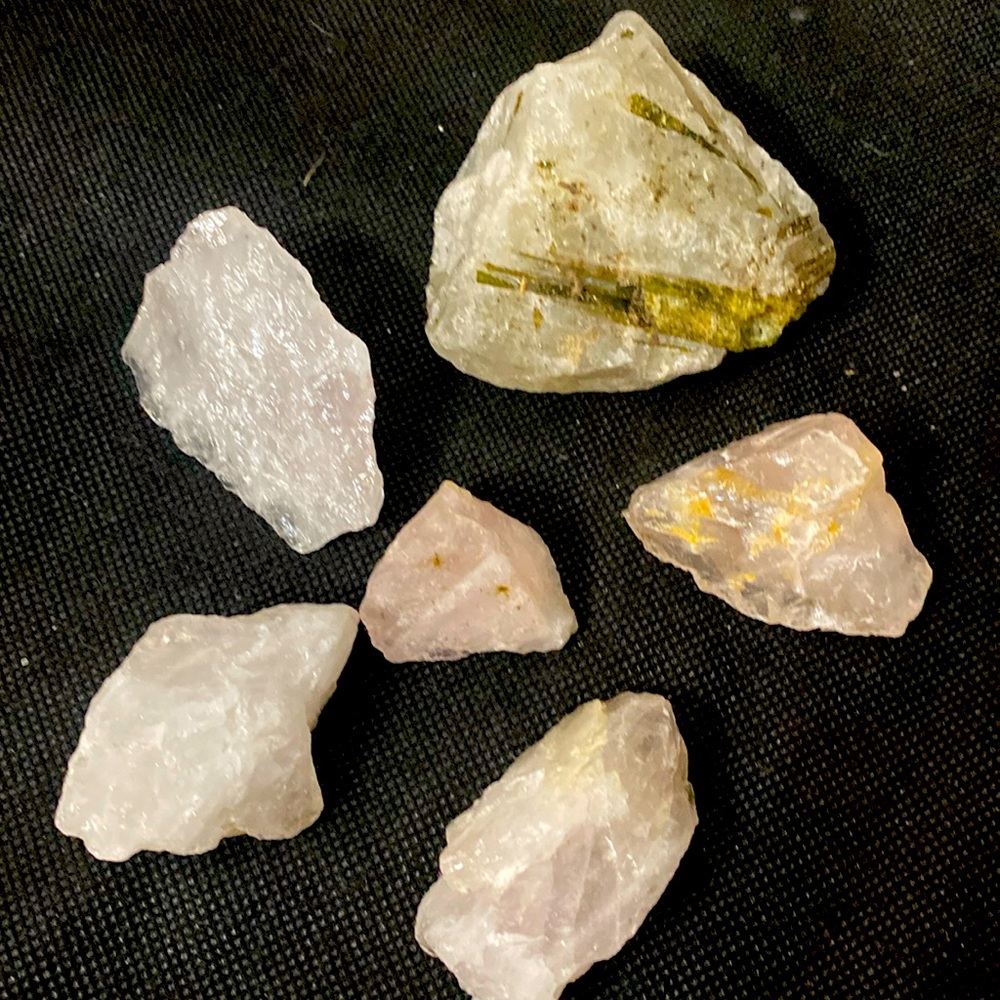 Vintage Madagascar Genuine Healing Spiritual Crystals - set of 5